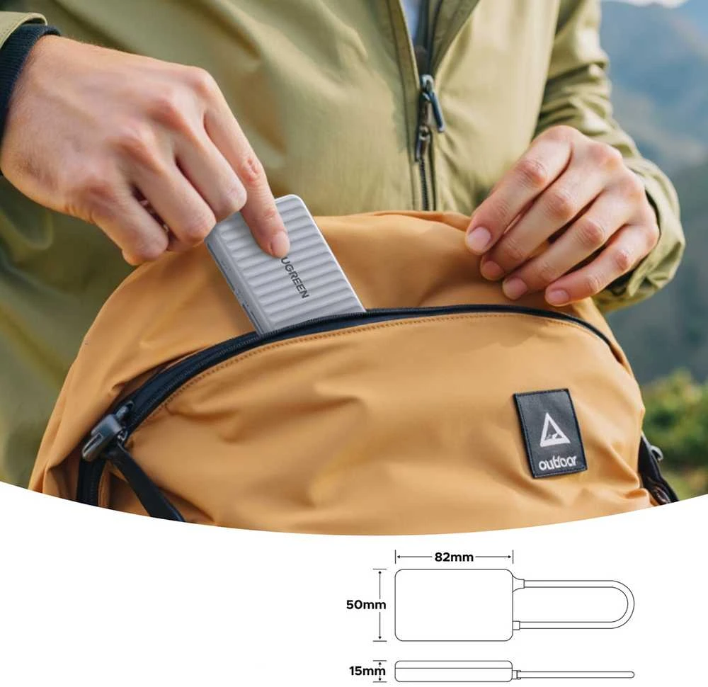 Ugreen CM868 USB-C Kortelių skaitytuvas - Pilka