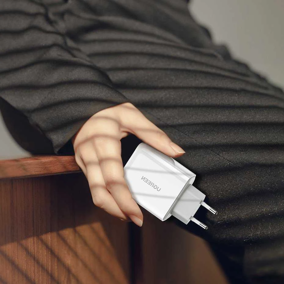 Įkroviklis Ugreen CD170 USB-C / USB-A 36W, baltas