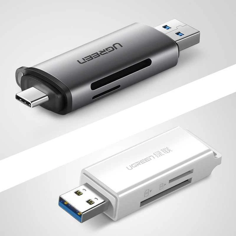 UGREEN USB + USB-C adapteris kortelių skaitytuvas SD + Micro SD