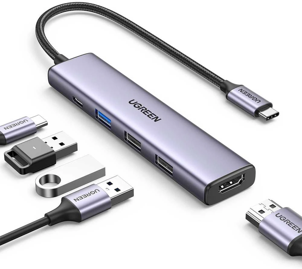 UGREEN CM478 daugiafunkcis USB-C adapteris su priedais