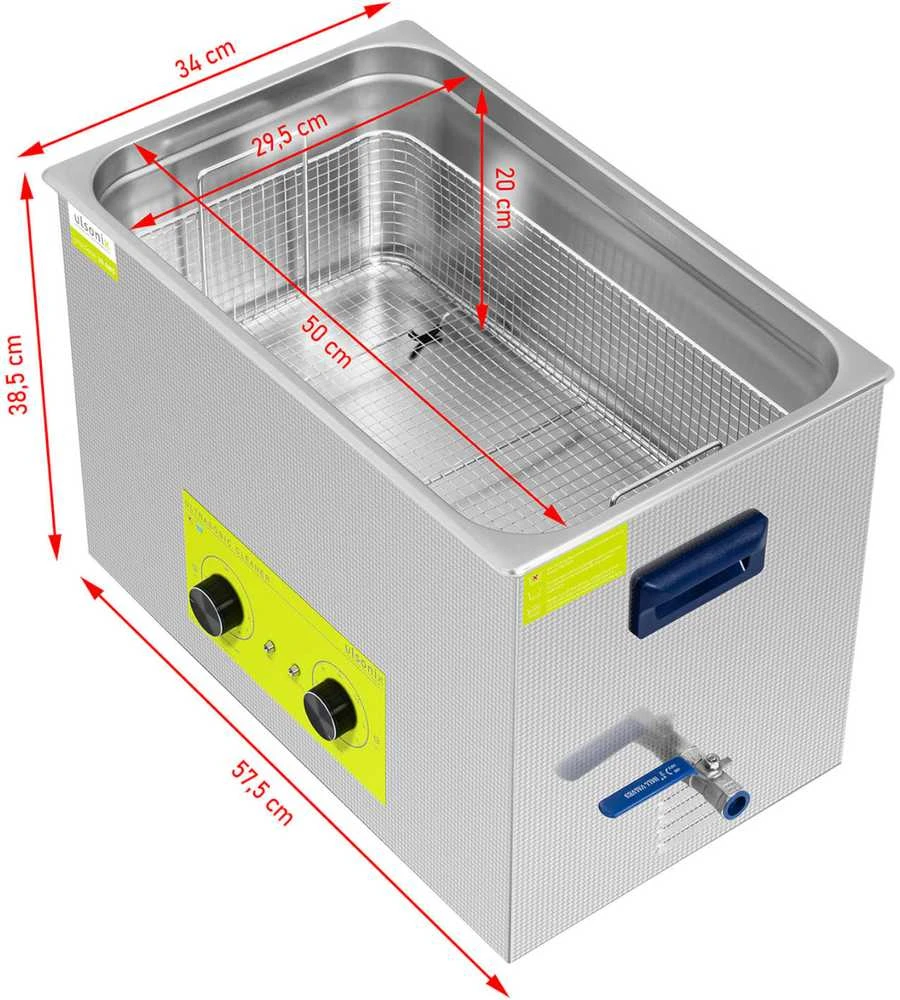 Ulsonix Ultragarsinis vonios valytuvas 30 l 600 W
