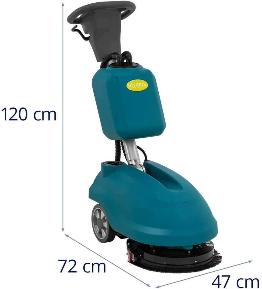 Ulsonix Akumuliatorinė grindų plovimo mašina 35 cm 15 l 160 aps./min.