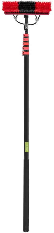 Ulsonix Teleskopinis šepetys su vandens jungtimi langų ir plokščių plovimui, plotis 35 cm, 185-900 cm