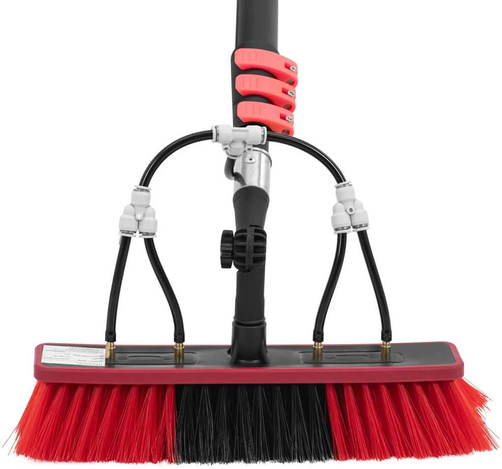 Ulsonix Teleskopinis šepetys su vandens jungtimi langų ir plokščių plovimui, plotis 35 cm, 165-540 cm