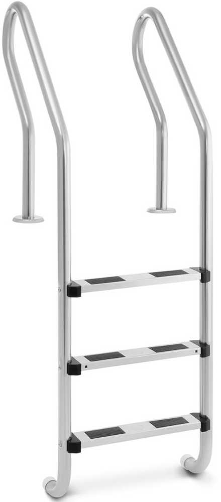 Uniprodo Nerūdijančio plieno baseino kopėčios, 3 pakopos, 1600 mm