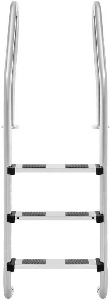 Uniprodo Nerūdijančio plieno baseino kopėčios, 3 pakopos, 1600 mm