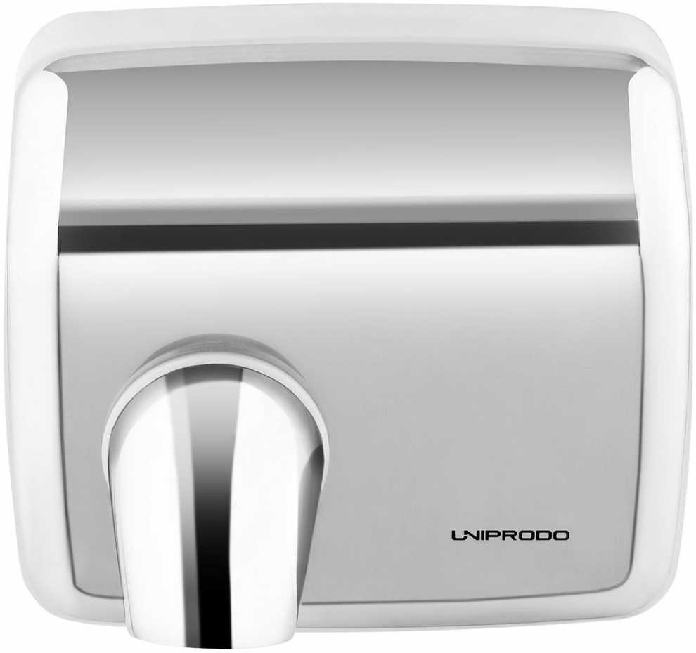 Uniprodo Bekontaktis automatinis sieninis rankų džiovintuvas iš nerūdijančio plieno 2300 W