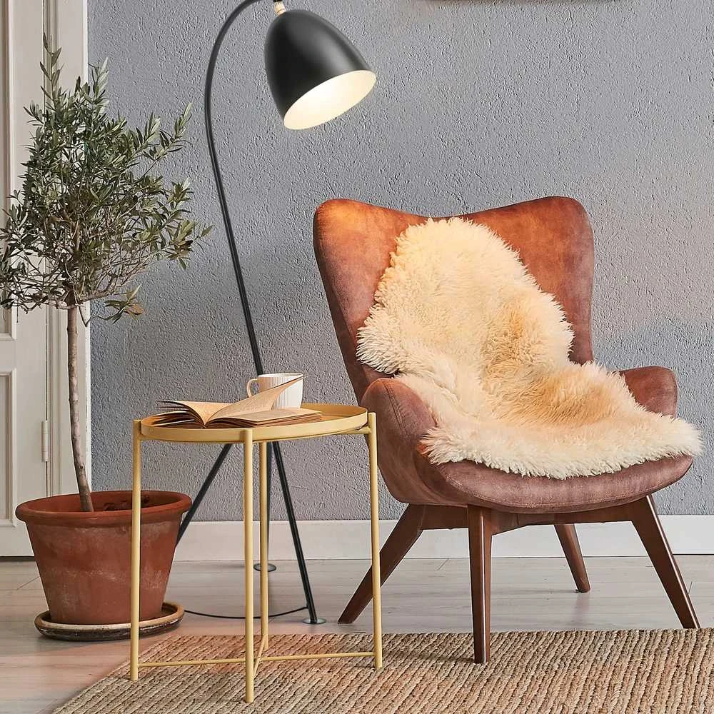 Uniprodo Metalinis toršeras su reguliuojamu E27 gaubtu, 125 cm