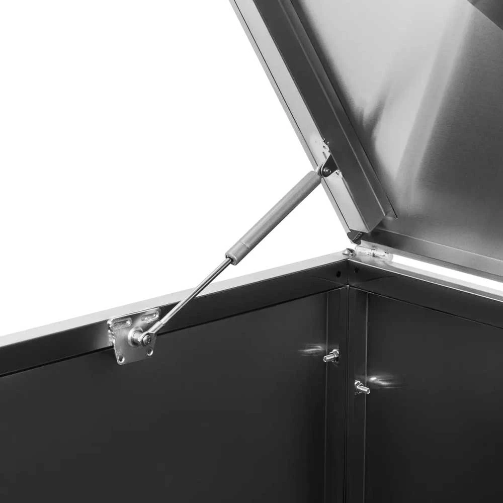 Uniprodo Šiukšliadėžės dangtis su ventiliacijos angomis, 240 l