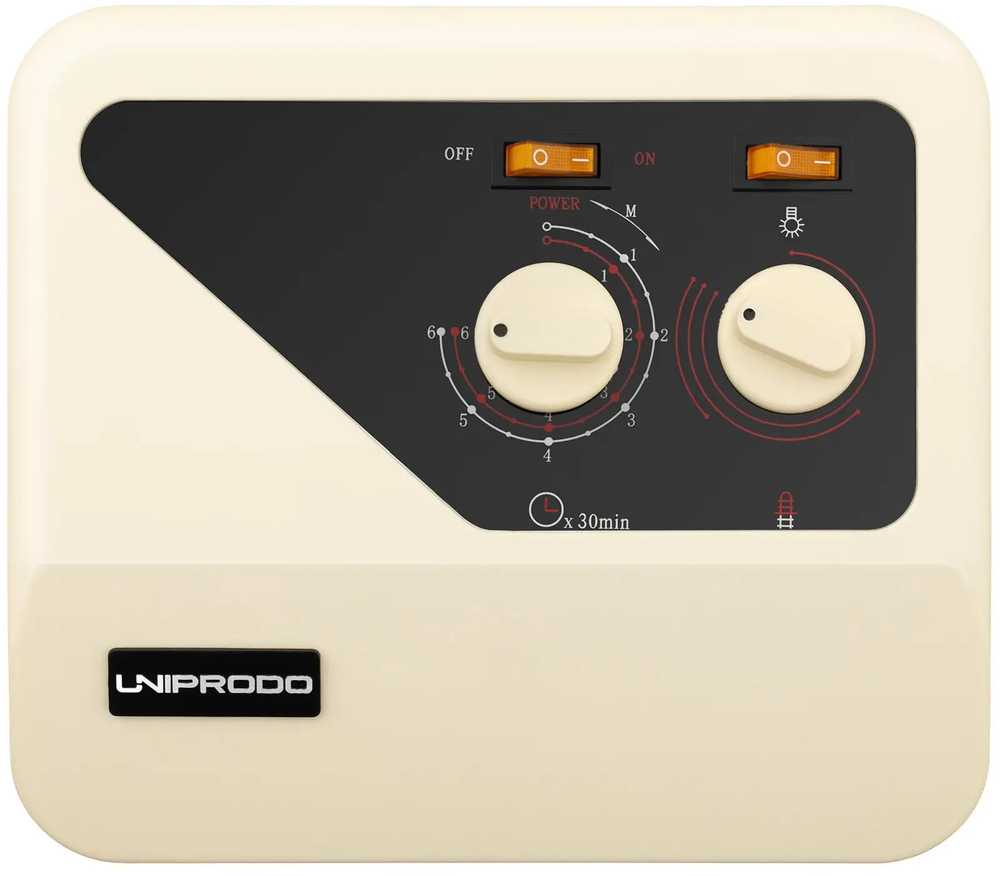Uniprodo Valdymo pultas, valdiklis, pirties valdiklis TCO 400 V 3 N
