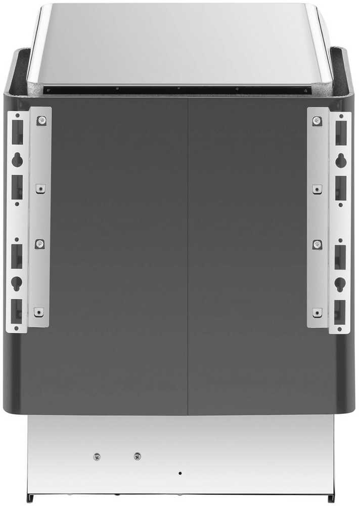 Uniprodo Piec do sauny elektrinis 5-9 m3 do 110C 400 V 6 kW juodai-sidabrinis