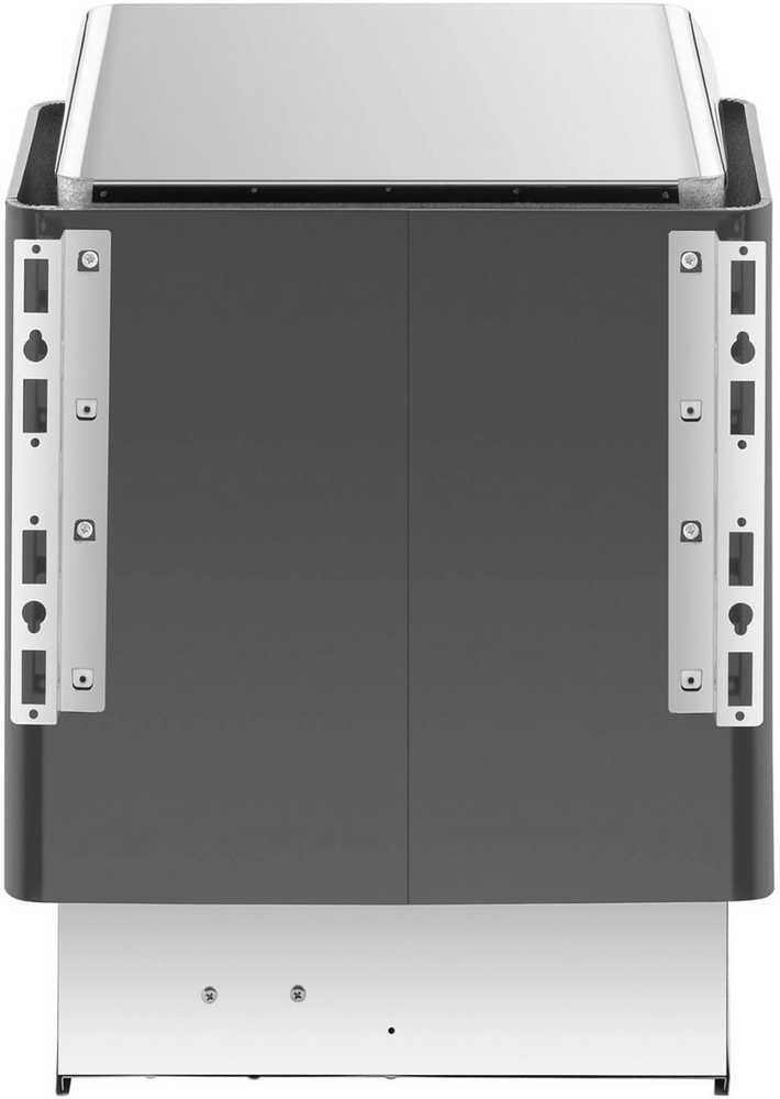 Uniprodo Piec do sauny elektrinis 9-13 m3 do 110C 400 V 9 kW juodai-sidabrinis