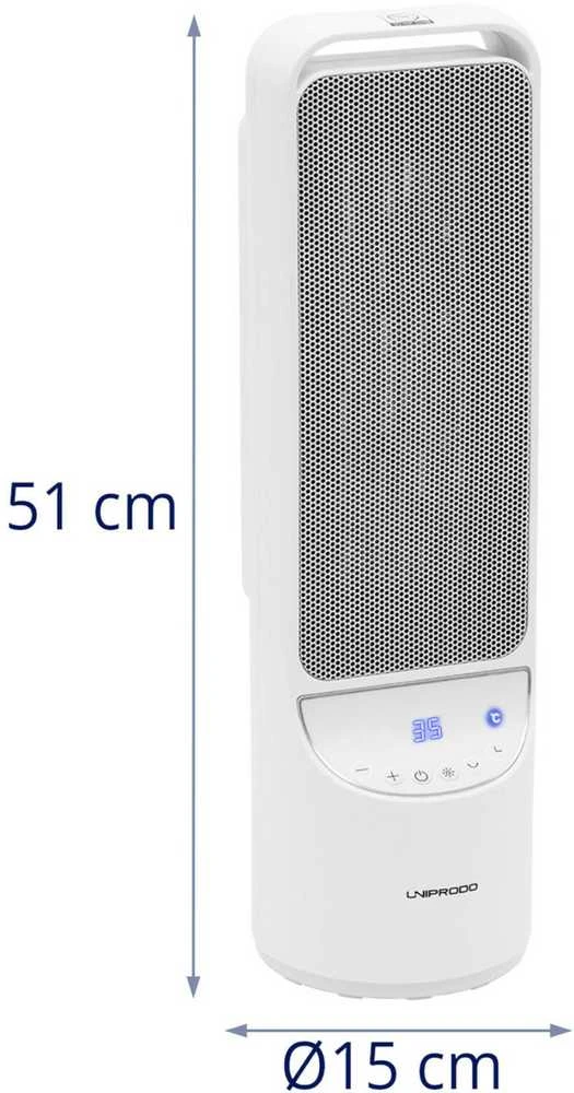 Uniprodo Šildytuvas elektrinis kolumnowy su pultu 1200/2000 W