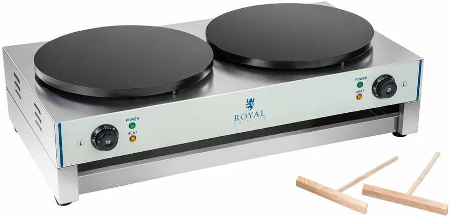 Vaflinė Šildytuvas blynų keptuvėms skersmuo 40 cm Royal Catering 3000W 230V