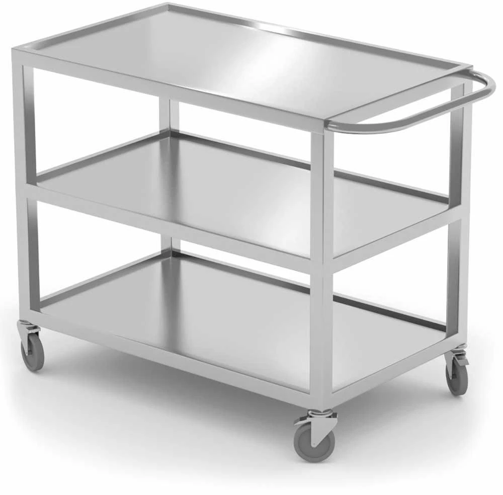 Suvirintas, mobilus, 3 lentynų maitinimo maitinimo vežimėlis iki 240 kg - Hendi 810224