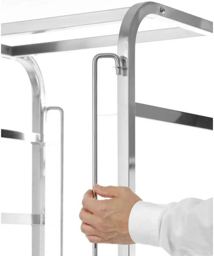 Vežimėlis indaplovės krepšiams transportuoti 7 x 500x500 mm - Hendi 810583