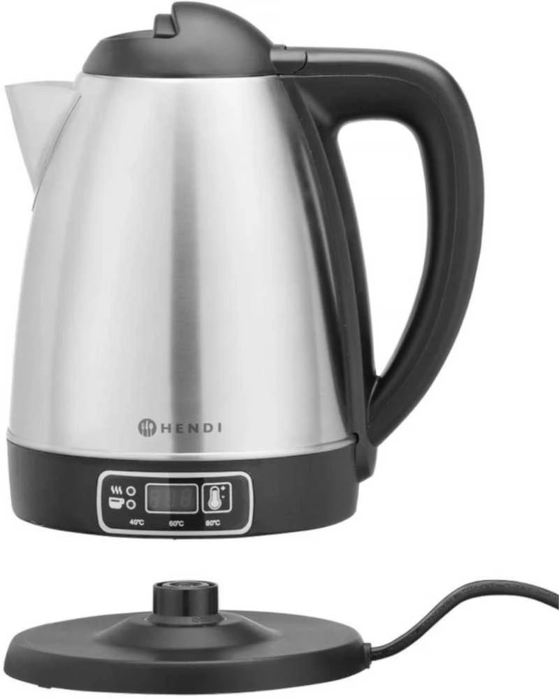 Elektrinis virdulys belaidis su temperatūros reguliavimu 1.8 l - Hendi 209943