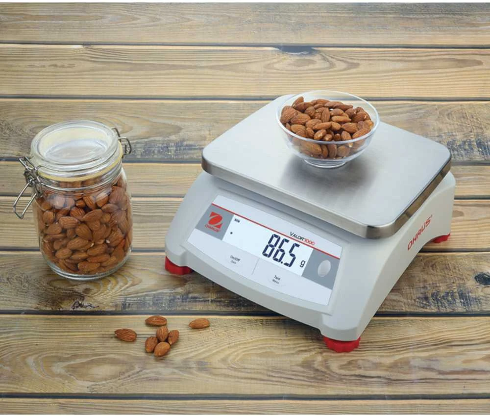 Virtuvinės svarstyklės maitinimui su legalizavimu OHAUS VALOR 1000 15kg / 5g