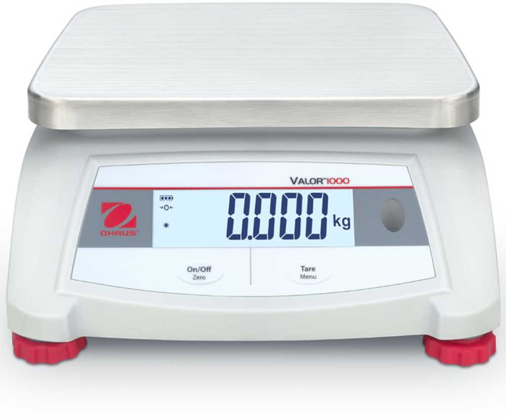 Virtuvinės svarstyklės maitinimui su legalizavimu OHAUS VALOR 1000 6kg / 2g