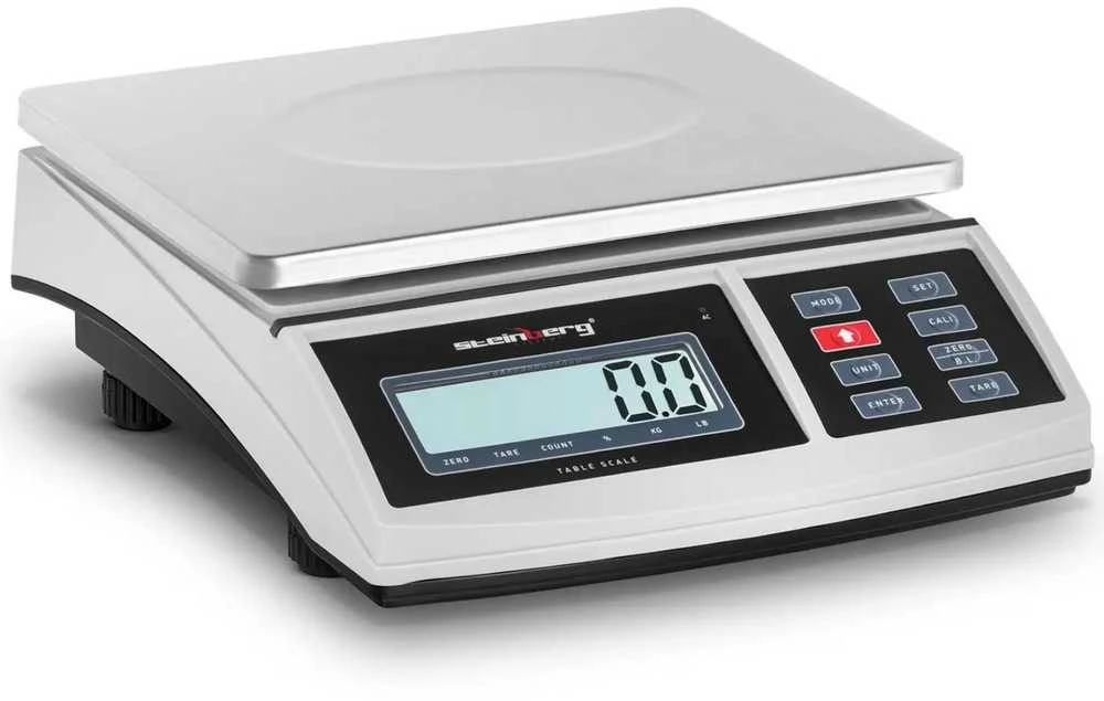 Virtuvinės svarstyklės Steinberg Systems LCD siuntinio pašto svarstyklės 21 x 27 cm 30 kg / 1 g