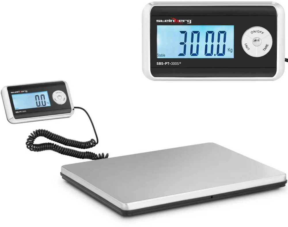 Virtuvinės svarstyklės Steinberg Systems Svarstyklės siuntų paštas LCD 31 x 38,5 cm 300 kg / 100 g