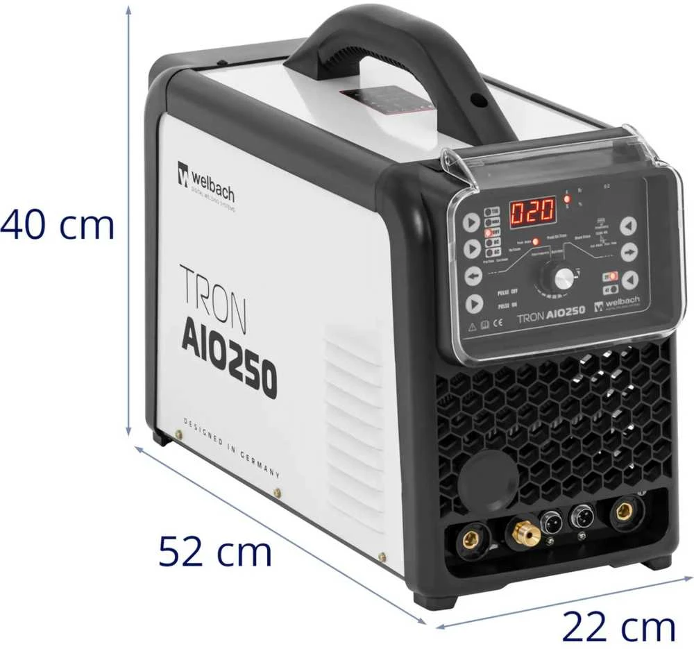 Welbach TIG AC/DC MMA 250/50 A plazminio pjaustytuvo suvirintojas
