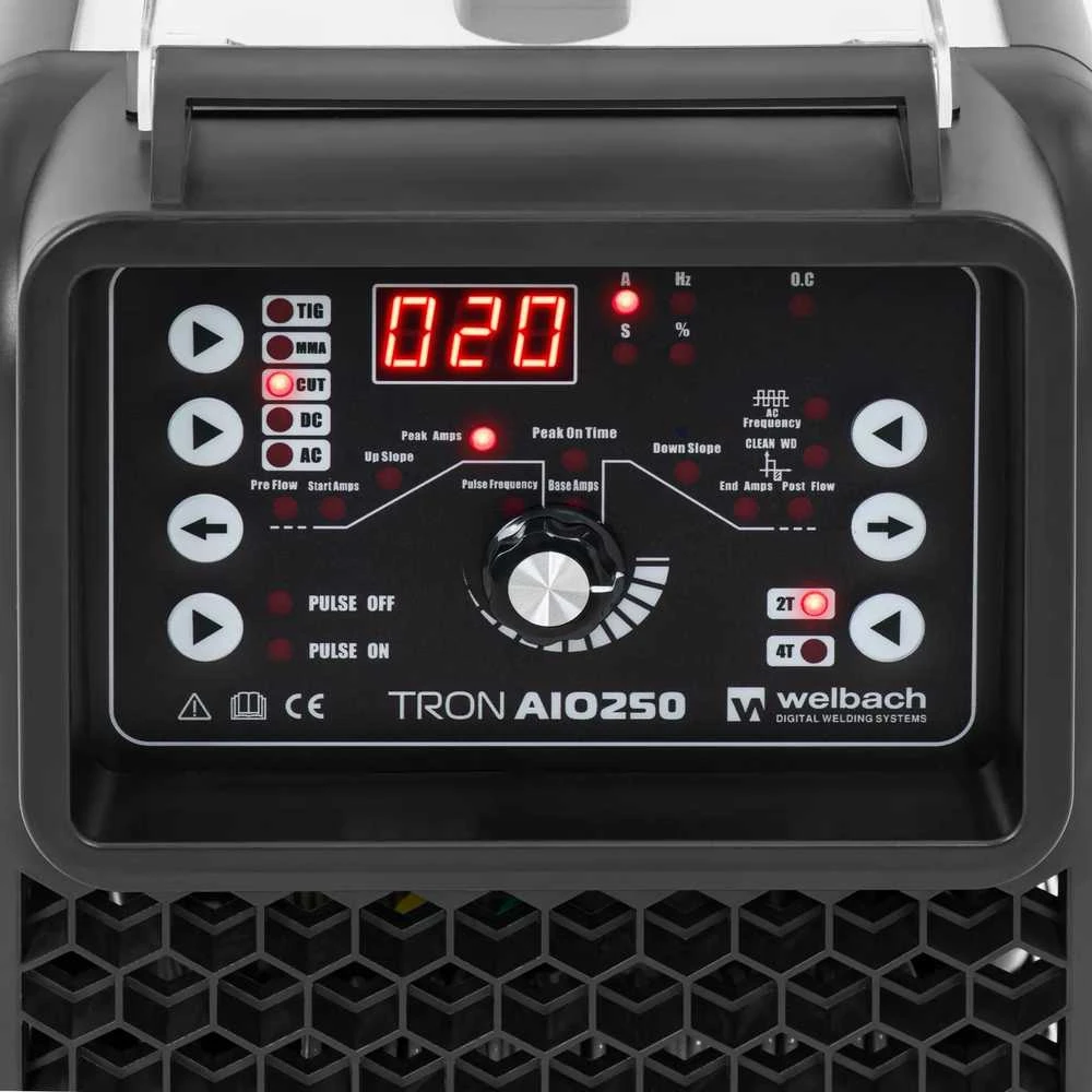 Welbach TIG AC/DC MMA 250/50 A plazminio pjaustytuvo suvirintojas