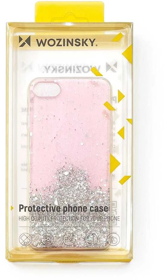 Wozinsky Shiny dėklo dangtelis su blizgučiais Xiaomi Redmi K40 Pro+ / K40 Pro / K40 / Poco F3 Star Glitter dėklas
