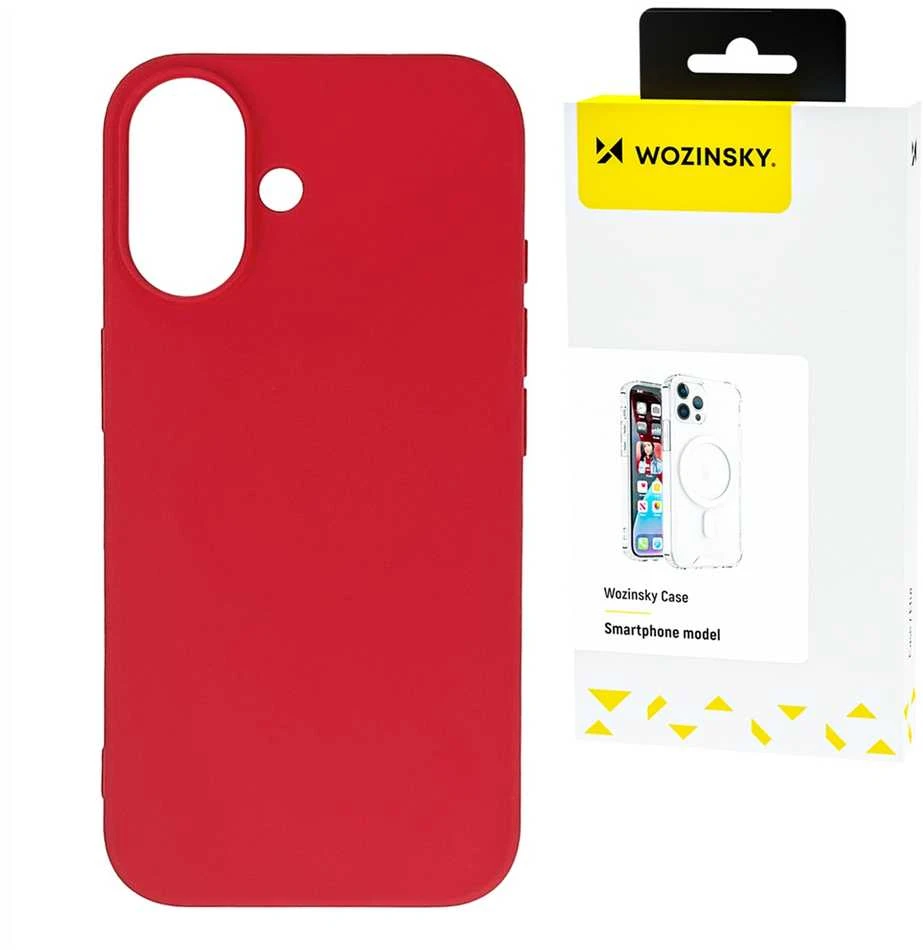 Wozinsky Silicone flexible silicone for Samsung Galaxy S25 Ultra – dėklas telefonui raudonos spalvos
