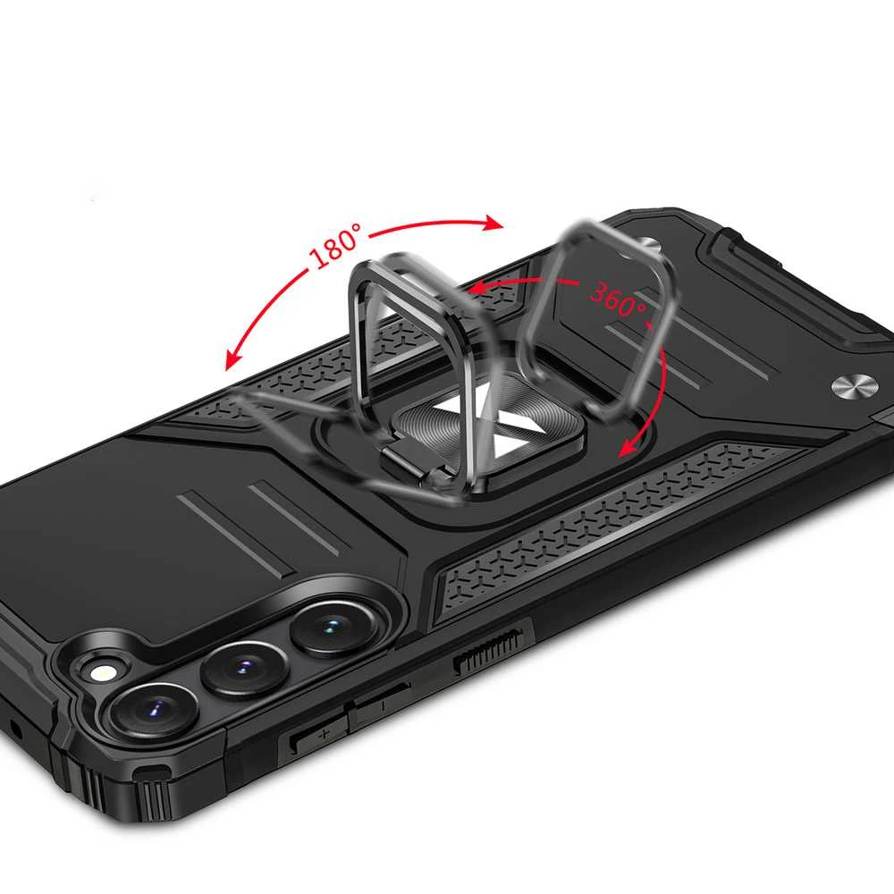 Wozinsky Dėklas Armored Case Samsung Galaxy S23+ Magnetic Holder Ring Armor juoda