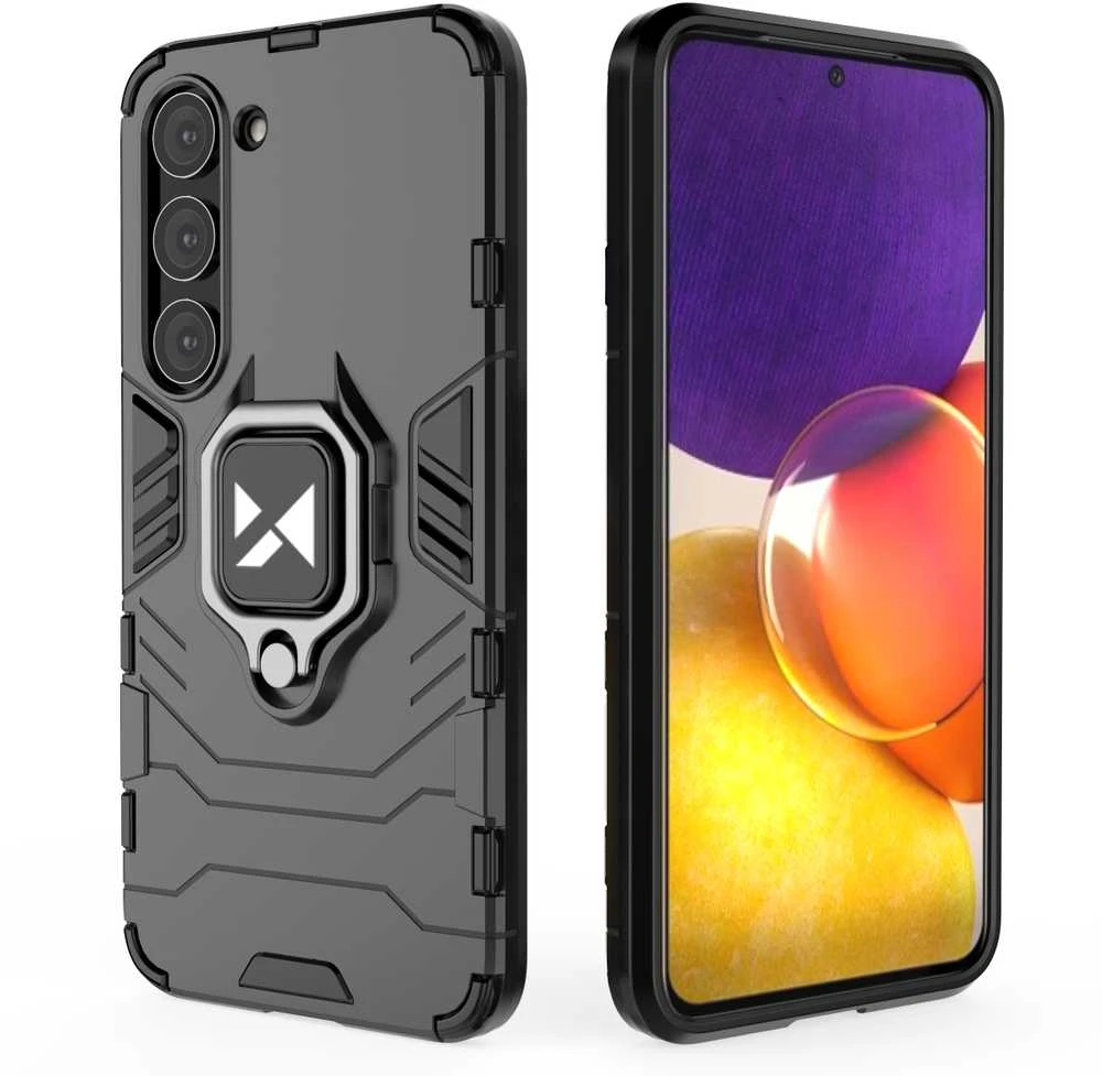 Wozinsky Dėklas Armored Case Samsung Galaxy S23+ Magnetic Holder Ring Armor juoda