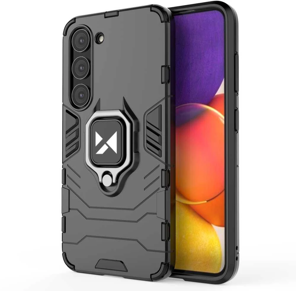 Wozinsky Dėklas Armored Case Samsung Galaxy S23+ Magnetic Holder Ring Armor juoda