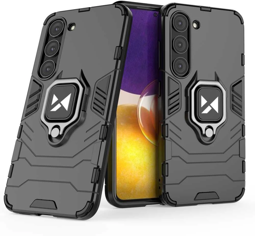 Wozinsky Dėklas Armored Case Samsung Galaxy S23+ Magnetic Holder Ring Armor juoda