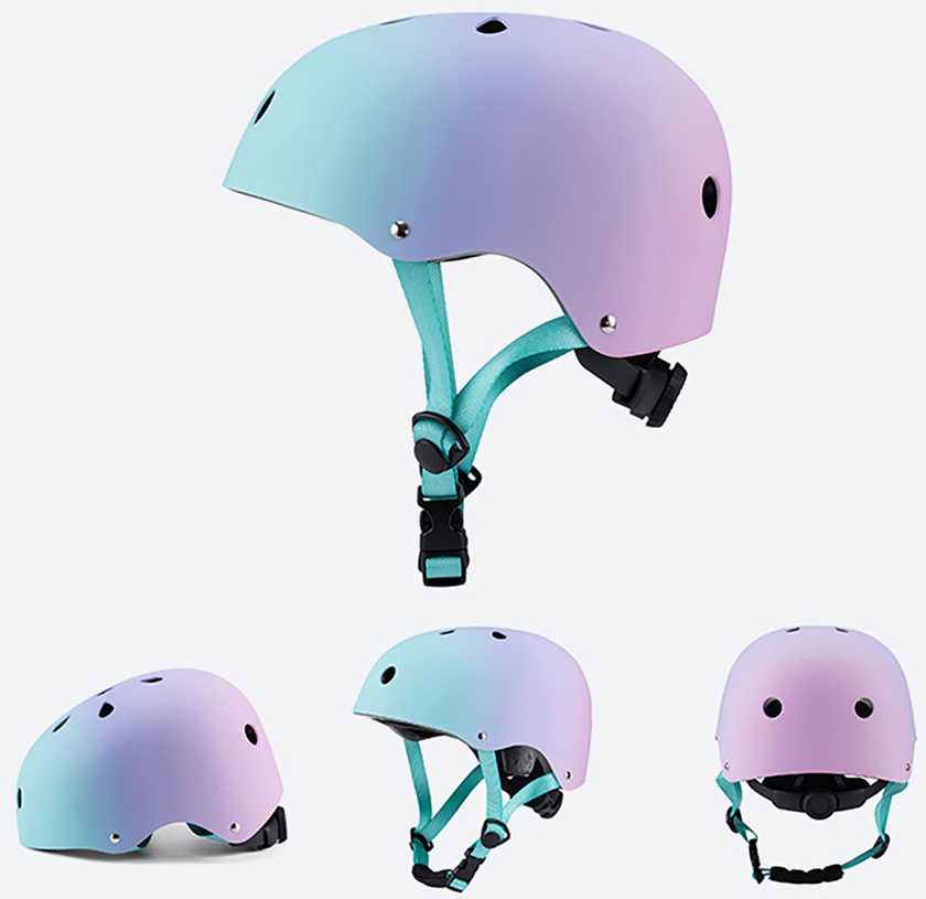 Wozinsky M BMX/Scooter Helmet - Rožinė Gradient