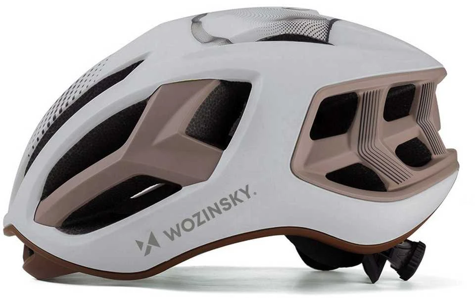 Wozinsky Ultralengvas plento dviratininko šalmas 54–58 cm – pilkai rudas