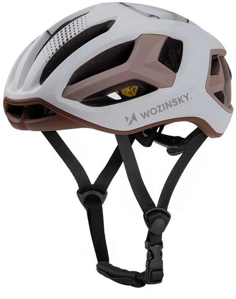 Wozinsky Ultralengvas plento dviratininko šalmas 54–58 cm – pilkai rudas