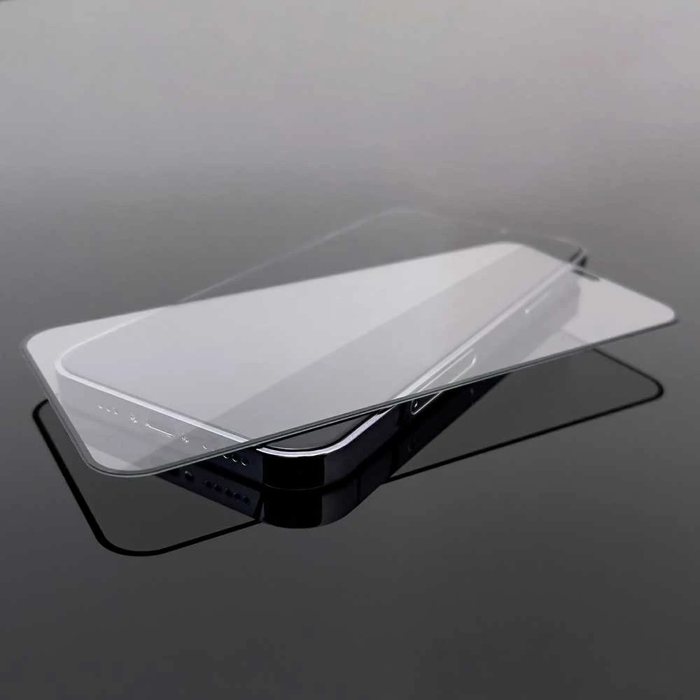 LCD apsauginis stikliukas "Wozinsky 5D Full Glue" Samsung S901 S22/S911 S23 pritaikytas dėklui juodas