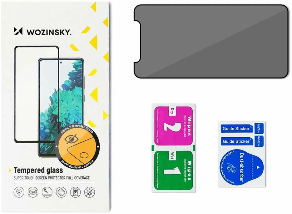 Wozinsky Grūdintas stiklas prywatyzujące na ekran Samsung Galaxy A23 su filtrem Anti Spy