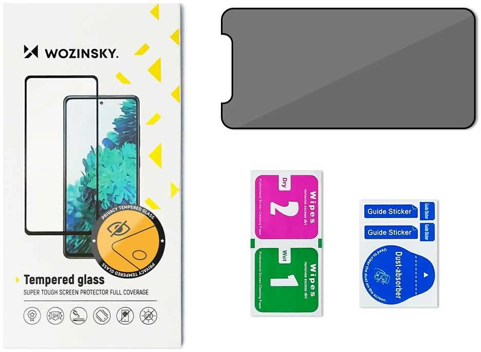 Wozinsky Privacy Glass Apsauginis stiklas for iPhone 16e / 14 / 13 / 13 Pro with Anti Spy privacy filter