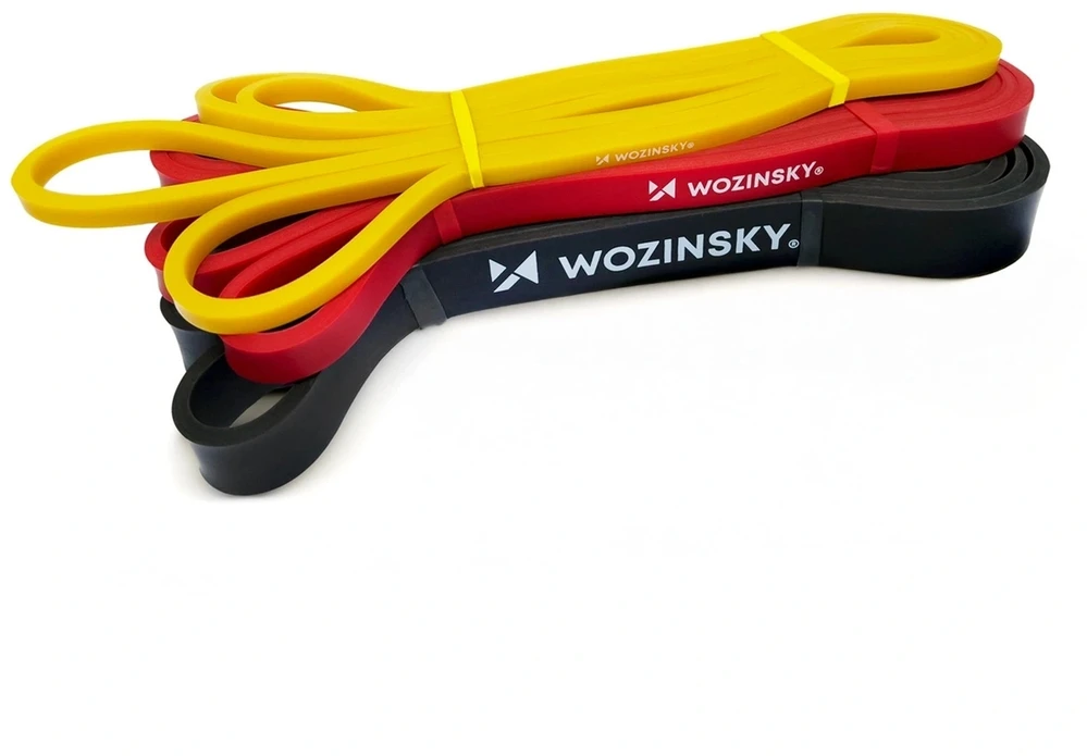 Wozinsky WGO-3 latekso pasipriešinimo juostos - 3 vnt.