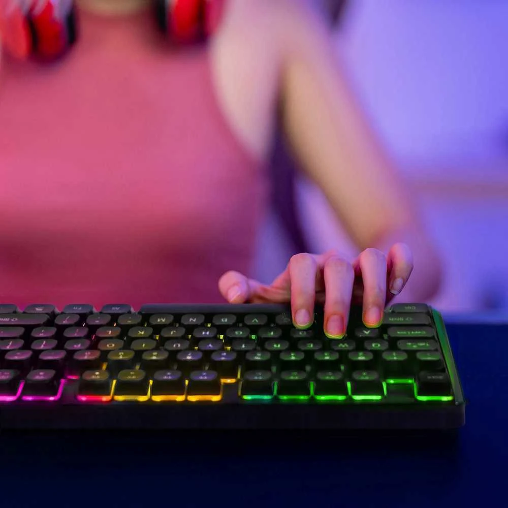 Wozinsky WKG-200 RGB Membrane Klaviatūra žaidimams su ratuku - Juodas