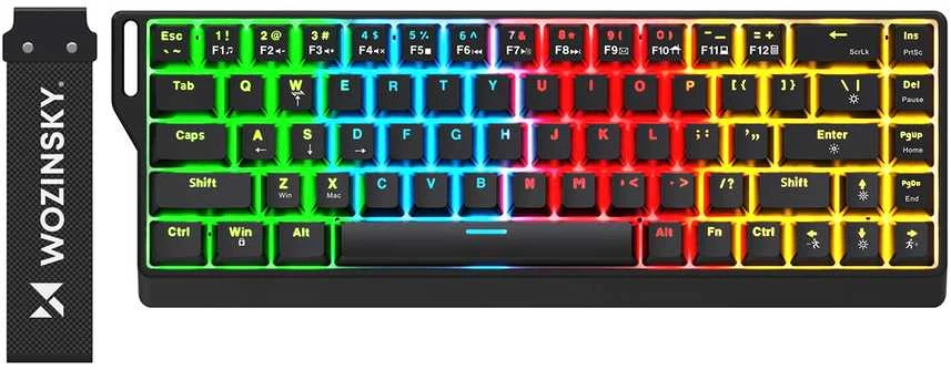 Wozinsky WKGP-1165 Mechaninė klaviatūra žaidimams with RGB pašvietimas - Juodas