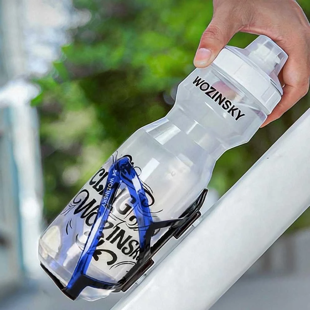 Wozinsky WUR-01BB Bike Bottle Holder Basket - Juodas and Mėlyna