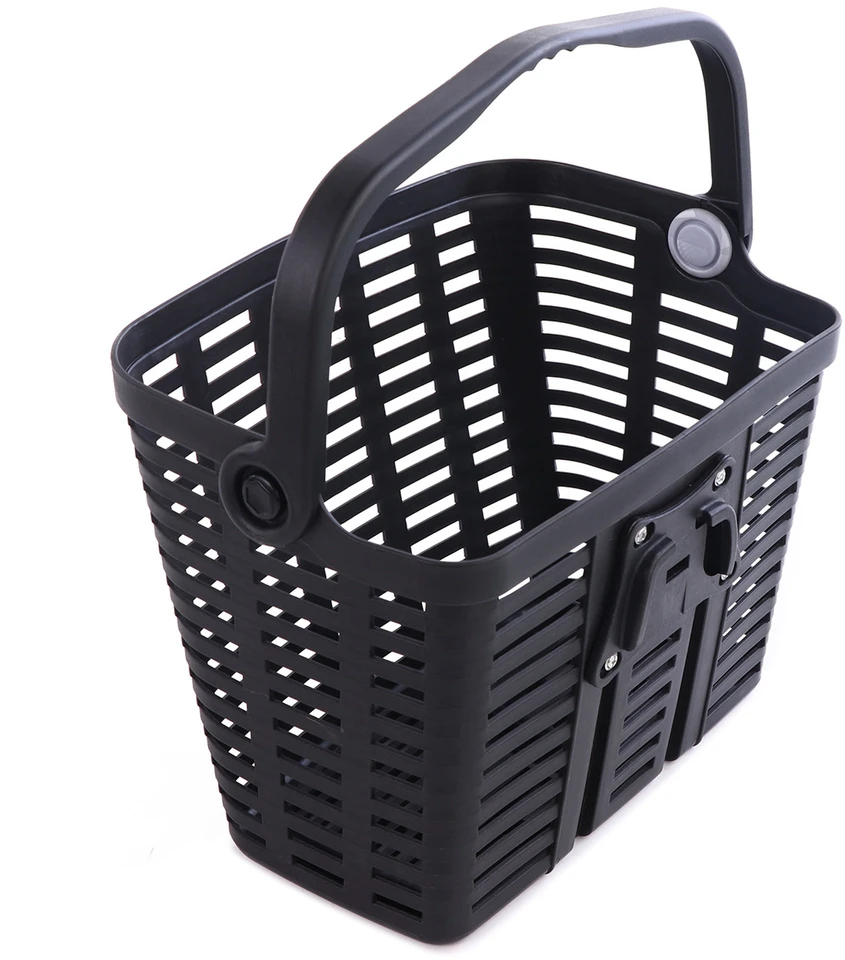 Wozinsky WKR-PK plastikas handlebar bicycle basket - juodas