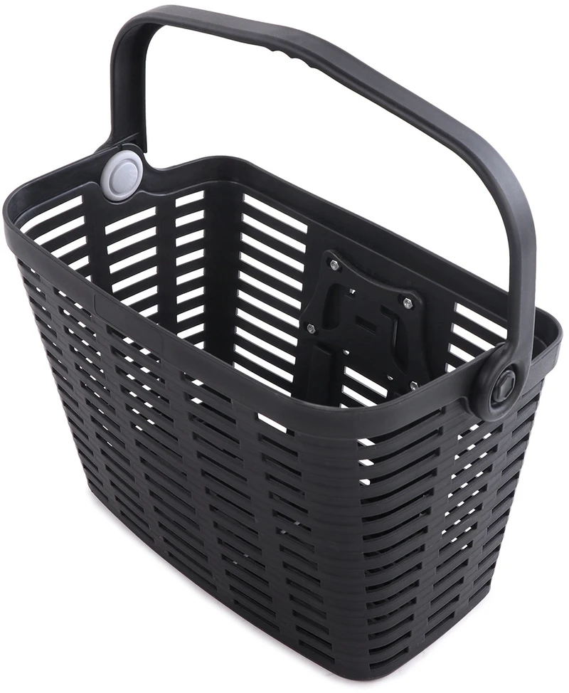 Wozinsky WKR-PK plastikas handlebar bicycle basket - juodas