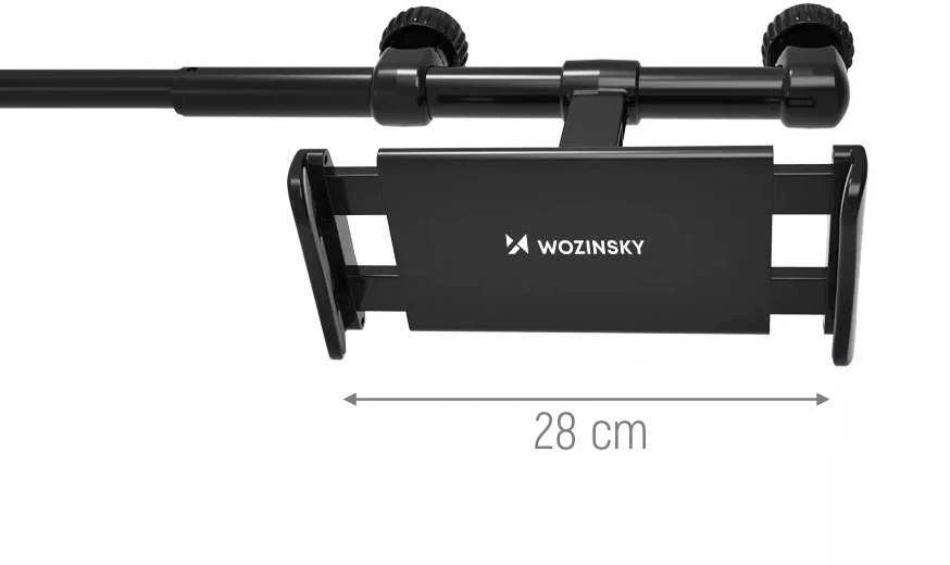 Wozinsky dvigubas automobilinis telefono laikiklis juodos spalvos galvos atramai (WTHBK1)