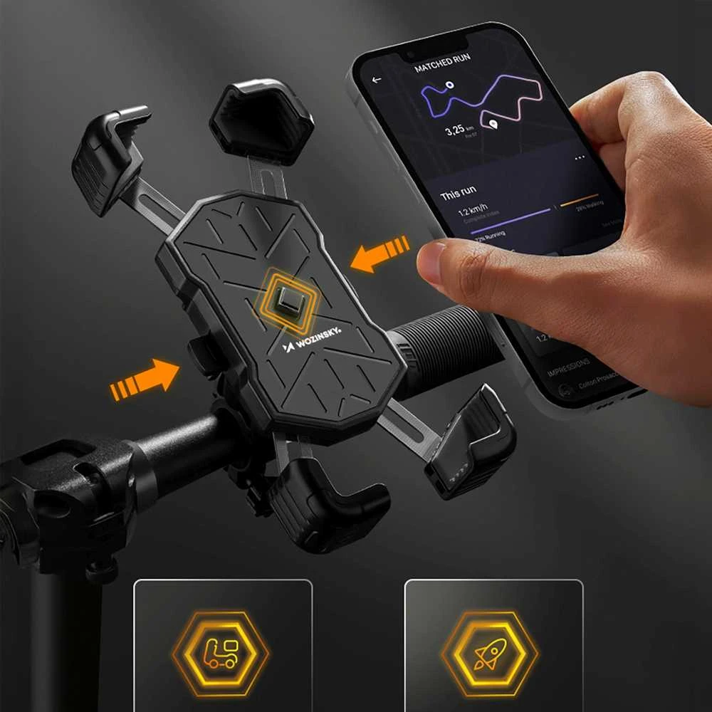 Wozinsky WUD-01B Handlebar Phone Holder for Bike - Juodas