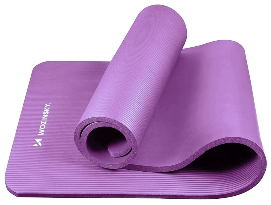 Wozinsky WNSP-15F mankštos kilimėlis 183 x 61 x 1,5 cm, storas gimnastikos kilimėlis jogai ir fitnesui – purpurinis