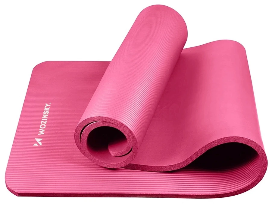 Wozinsky WNSP-15R mankštos kilimėlis 183 x 61 x 1,5 cm, storas gimnastikos kilimėlis jogai ir fitnesui - rožinis