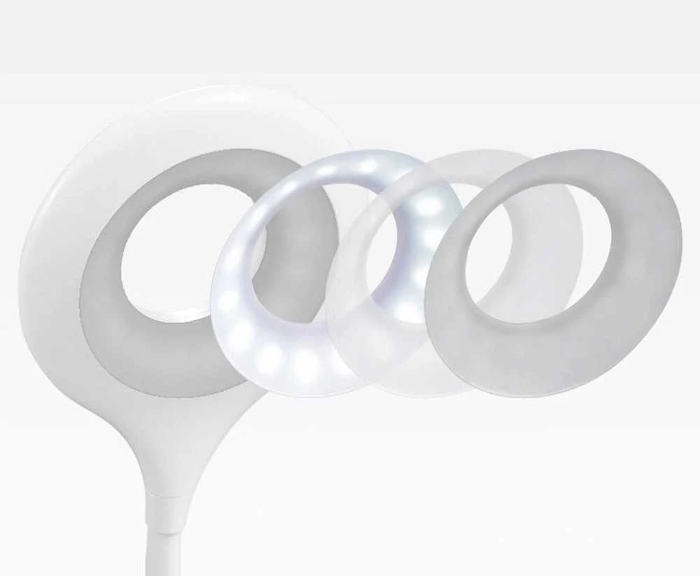 „Mini Wozinsky“ belaidė LED skaitymo lempa su segtuku + USB-C laidu – „Baltas“